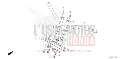 TUYAU DE GUIDON/PONT SUPERIEUR CMX500AL de 2020